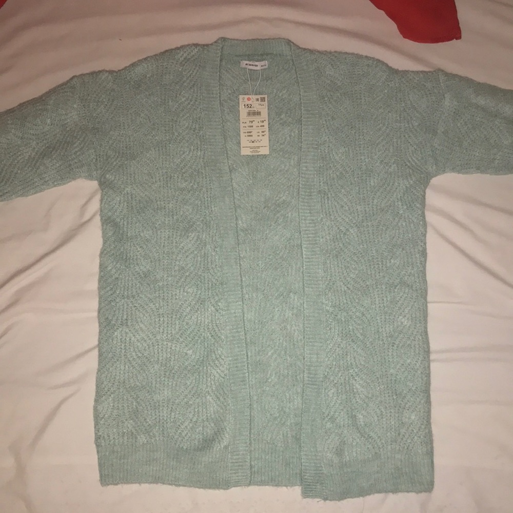 Light Blue Soft Fluffy Knit Cardigan from Reserved